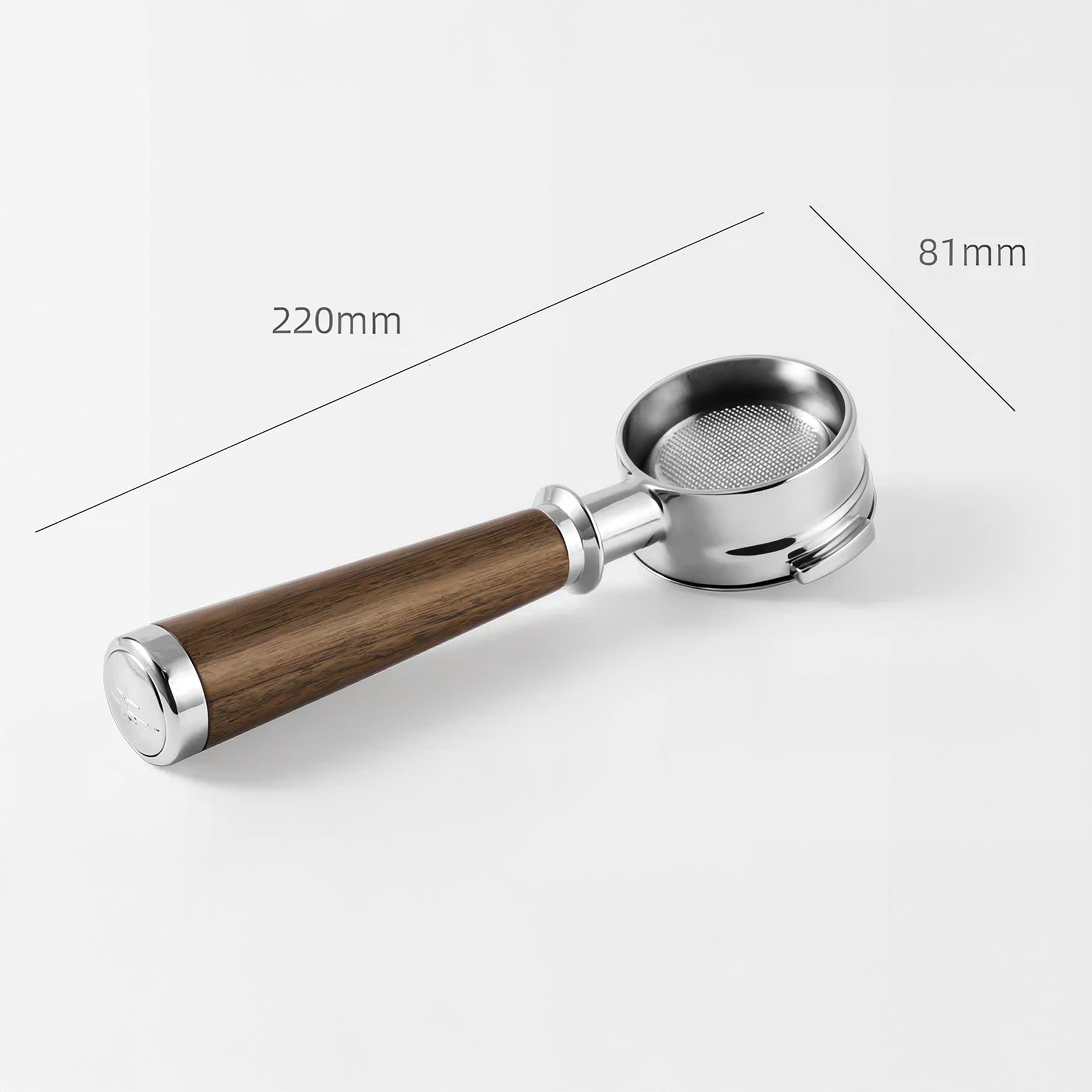 MHW-3BOMBER Walnut Bottomless Portafilter, E61 / La Marzocco