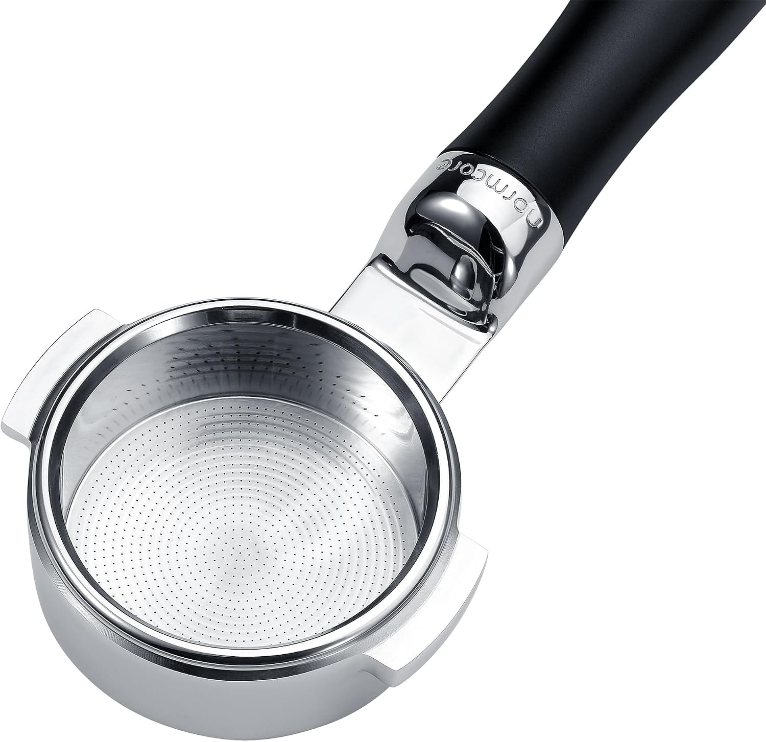 58Mm Unibody Bottomless Portafilter with Built-In 0.28Mm High Extraction Basket for All La Marzocco Home Espresso Machines, 22G