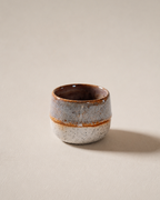 Komorebi 8 oz stoneware cappuccino cup, Mist Gray glaze