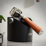 Bottomless Portafilter, Solid Wood Handle