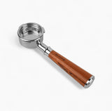 Bottomless Portafilter, Solid Wood Handle