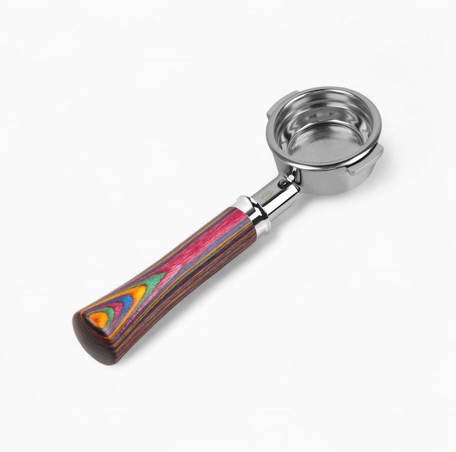 Bottomless Portafilter, Color Wood Handle