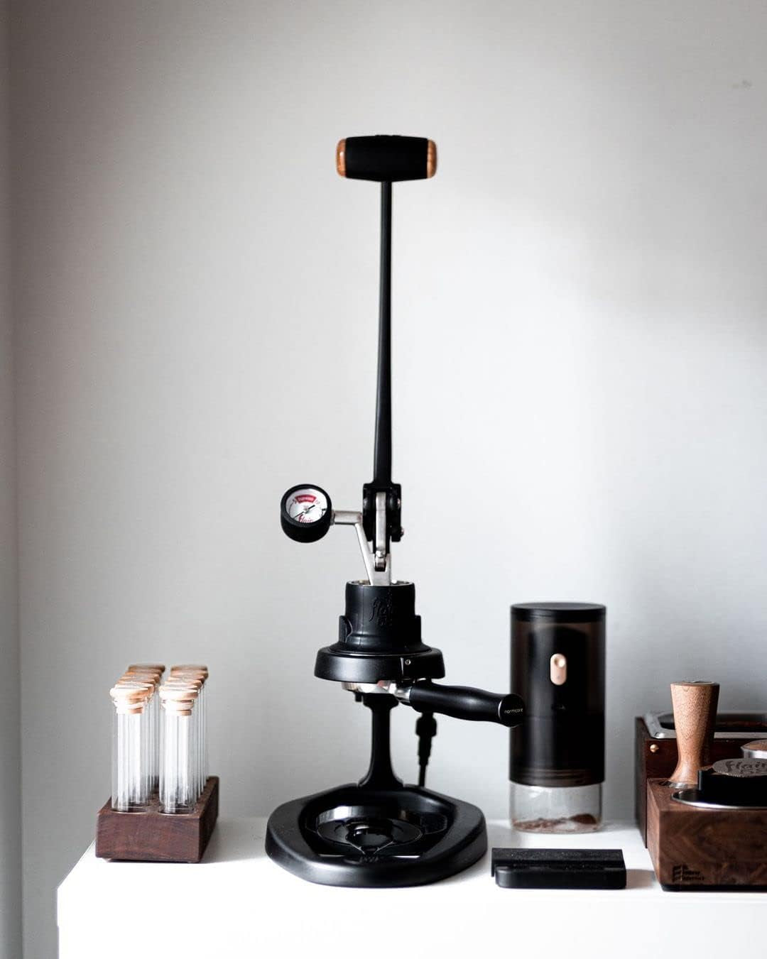 58Mm Bottomless Portafilter, Naked Portafilter Fits E61, Flair 58, ECM, Rocket, Sanremo, Synesso, Slayer, VBM, Included 18G Basket, Black