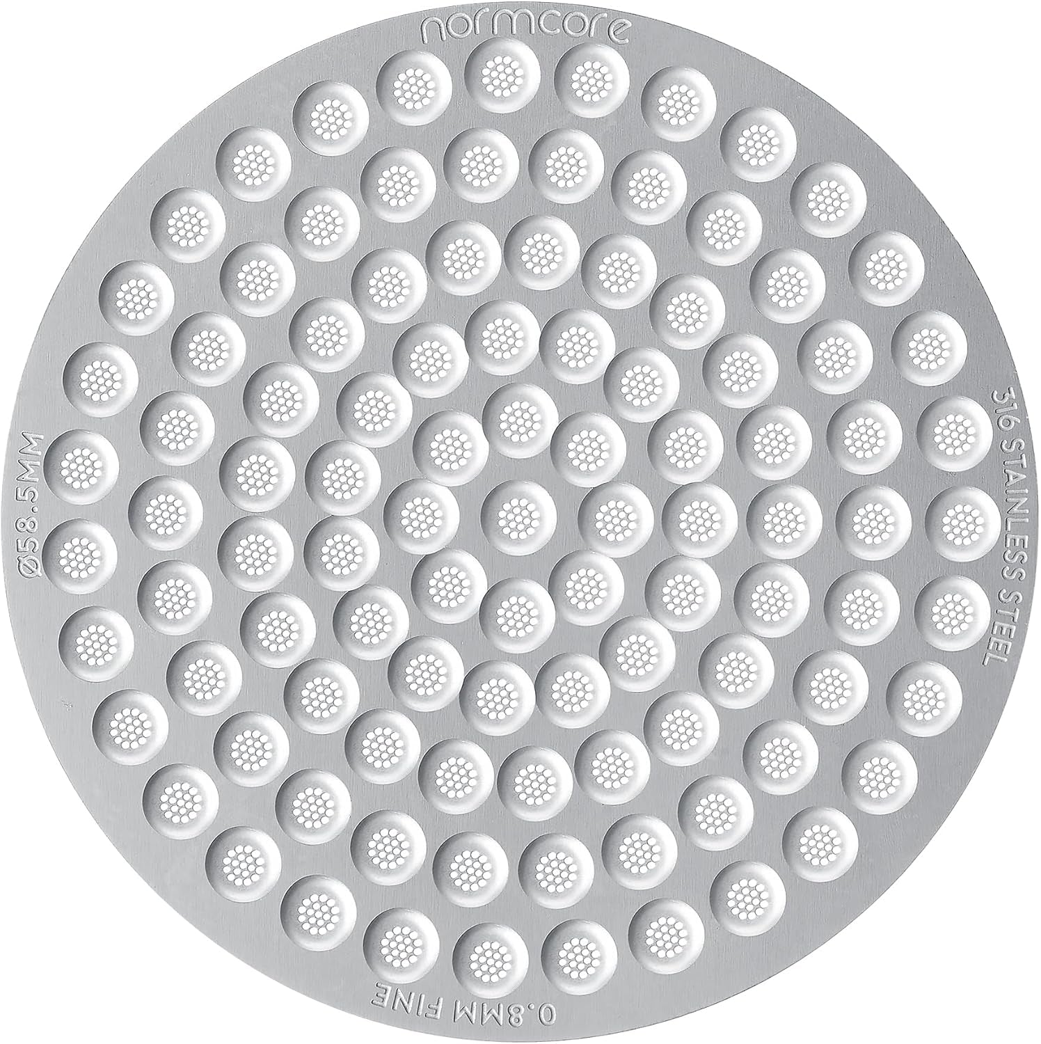 58.5Mm Puck Screen, 0.8Mm Thickness, Lower Shower Screen, Reusable Metal Filter for 58Mm Portafilter Basket, 316 Stainless Steel