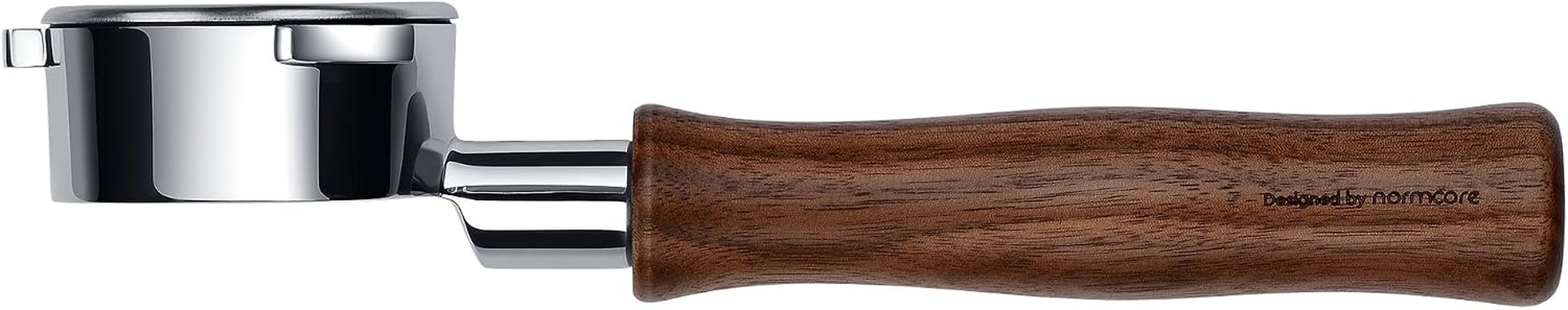 54Mm Bottomless Portafilter, Naked Portafilter Fits Breville Sage Barista Express Machines, 18G Filter Basket Included, Genuine American Walnut Handle