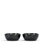 Glossy Black Pearl Earth espresso cup