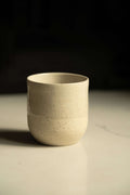 Stoneware Cappuccino Cup, Speckled White