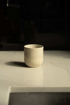 Stoneware Cappuccino Cup, Speckled White