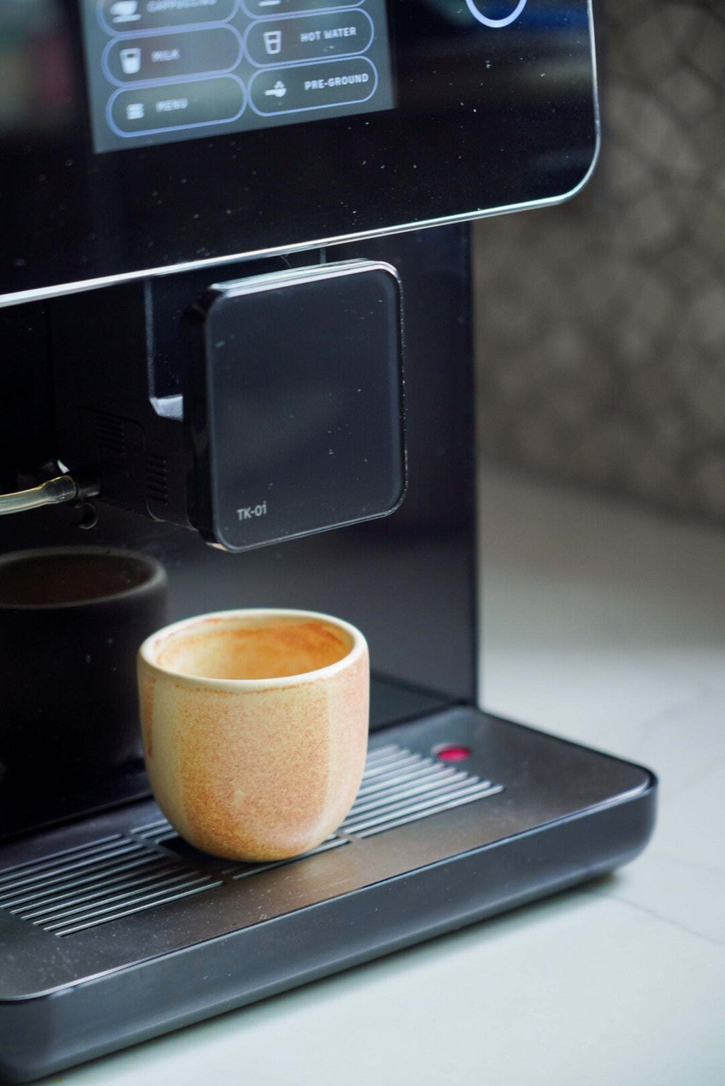 Beige Stoneware Espresso Cup