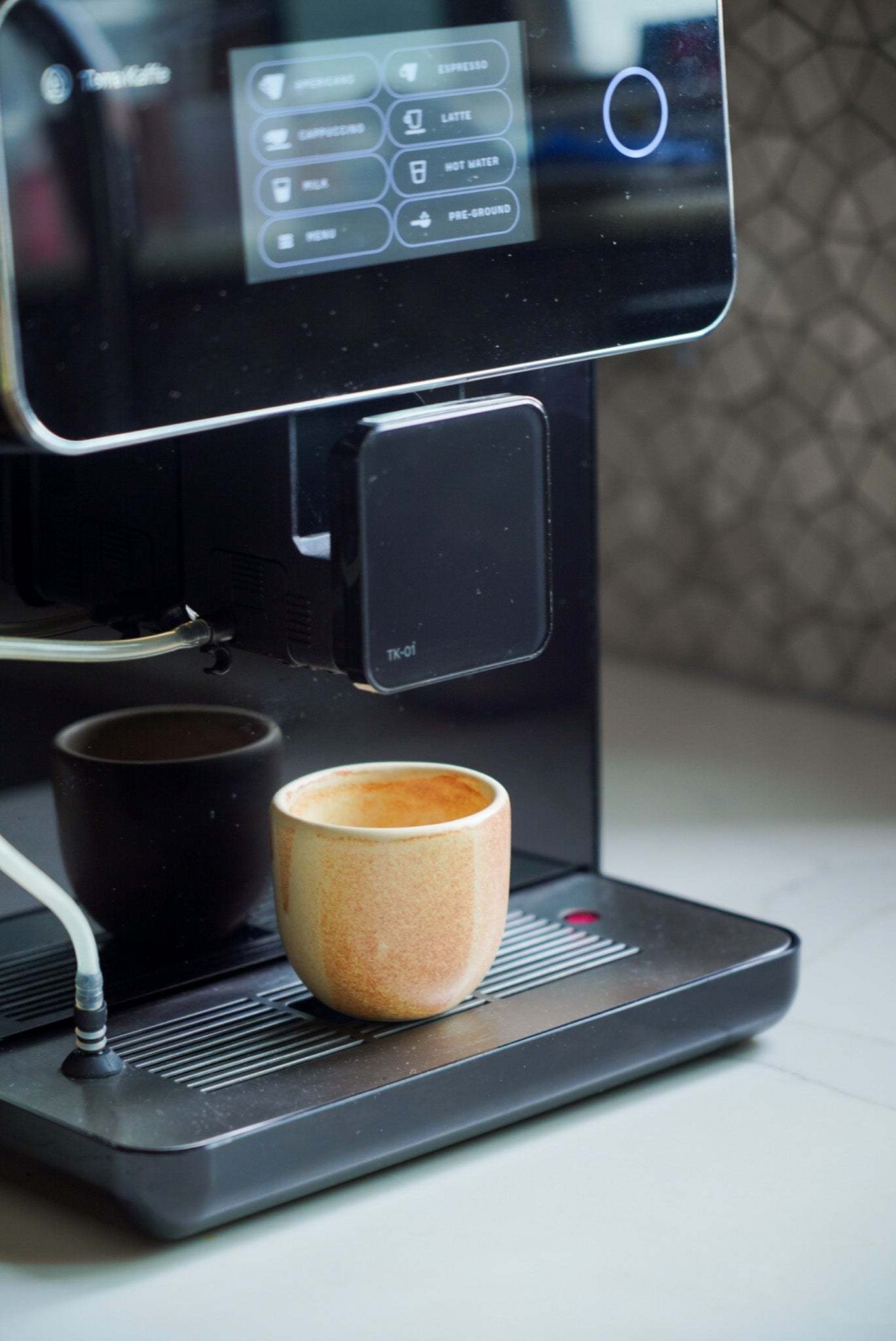 Beige Stoneware Espresso Cup