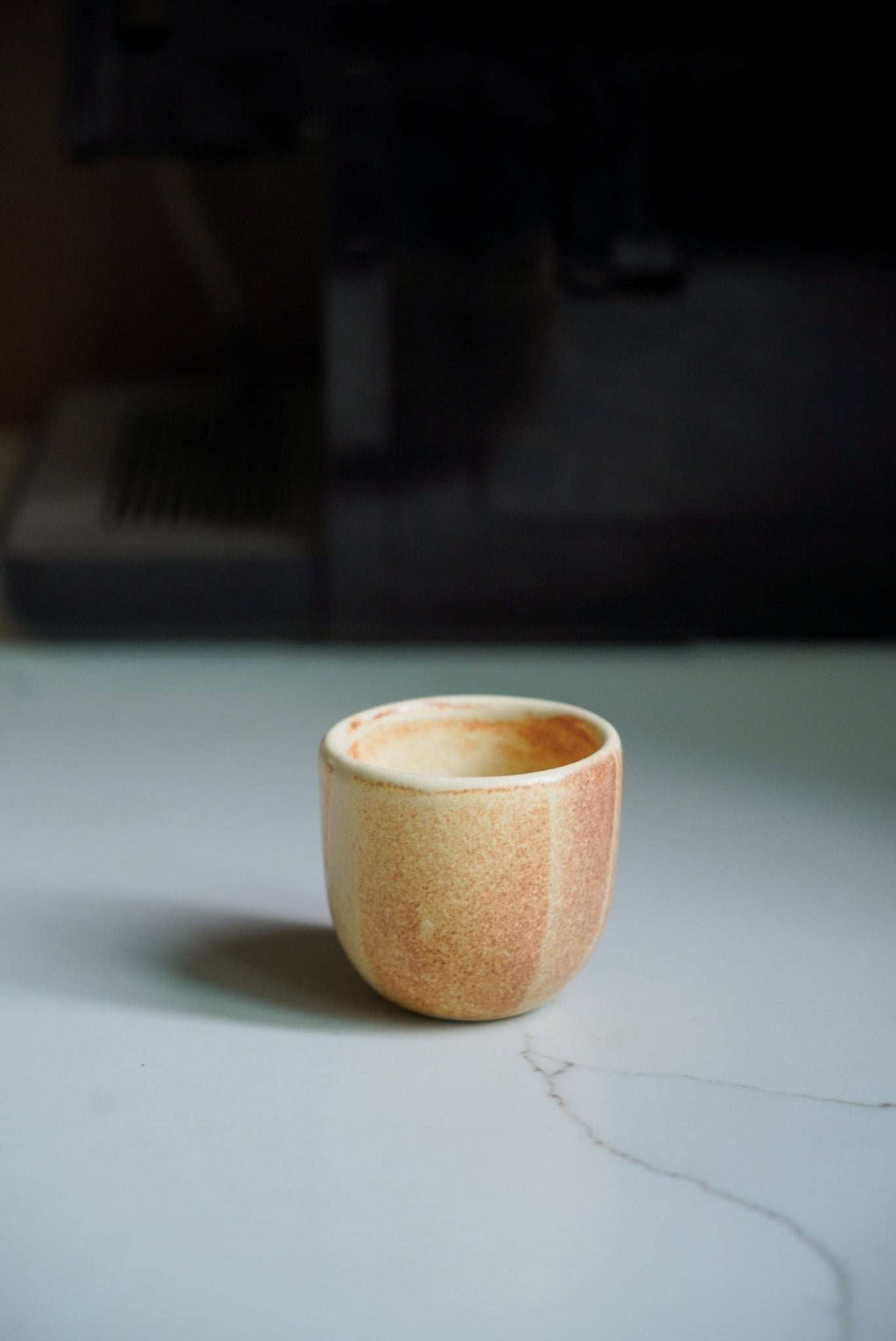 Beige Stoneware Espresso Cup
