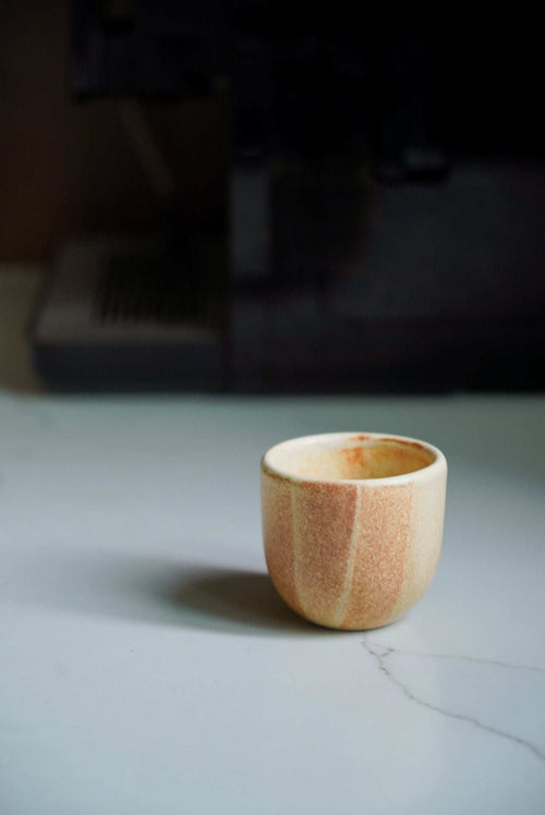 Beige Stoneware Espresso Cup