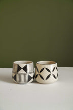 Hand-Painted Stoneware Cup, Hutsul Heritage