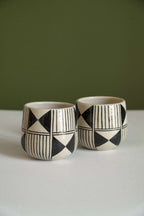 Hand-Painted Stoneware Cup, Hutsul Heritage