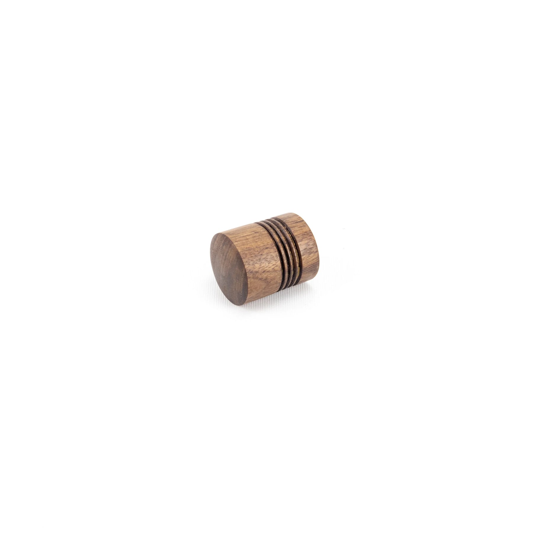 Walnut striped wooden steam knob
