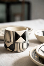 Hand-Painted Stoneware Cup, Hutsul Heritage