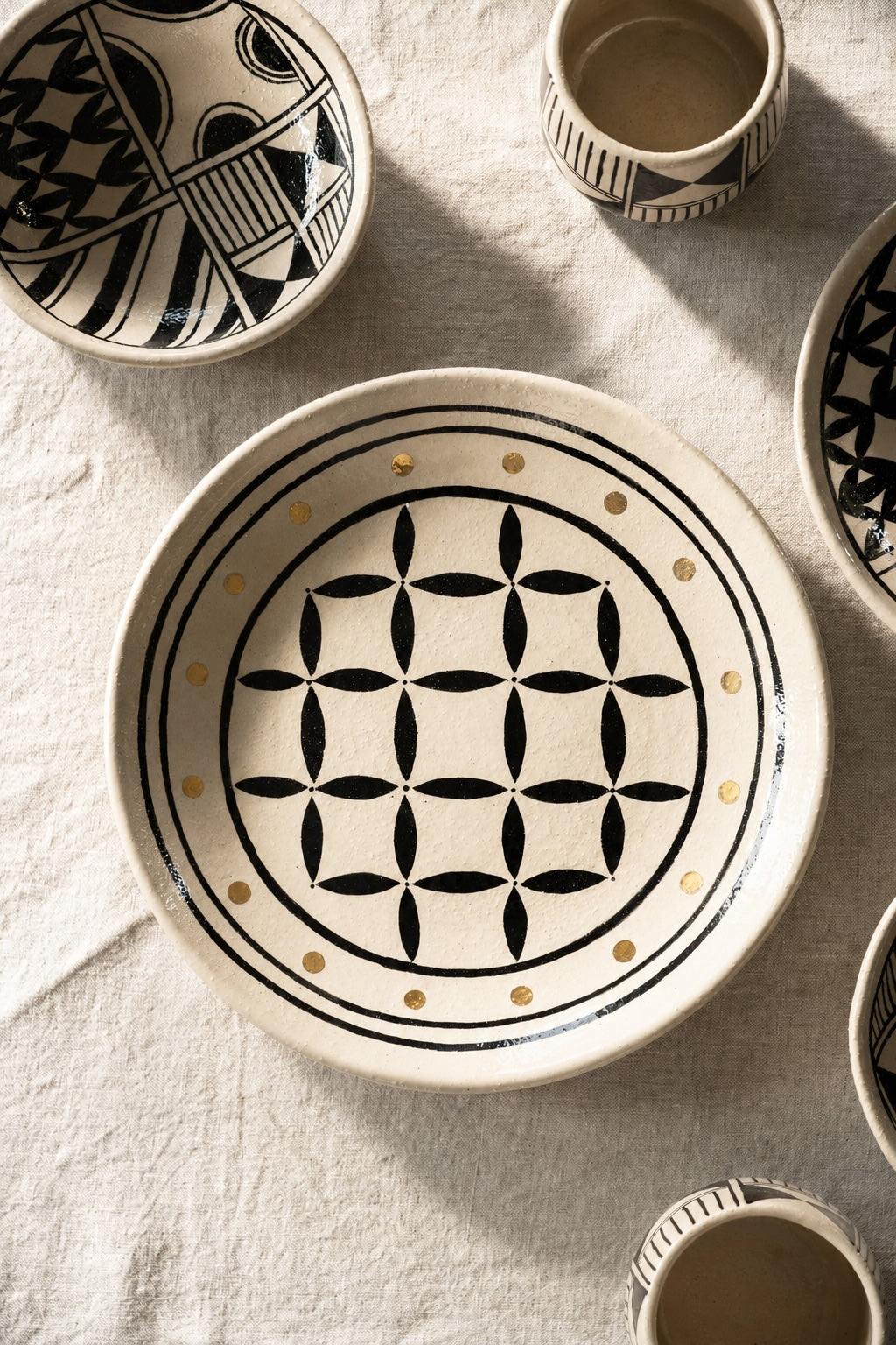 Hand-Painted Stoneware Cup, Hutsul Heritage