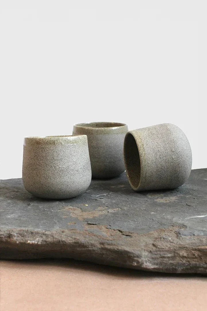 Stoneware Latte Cup, Concrete
