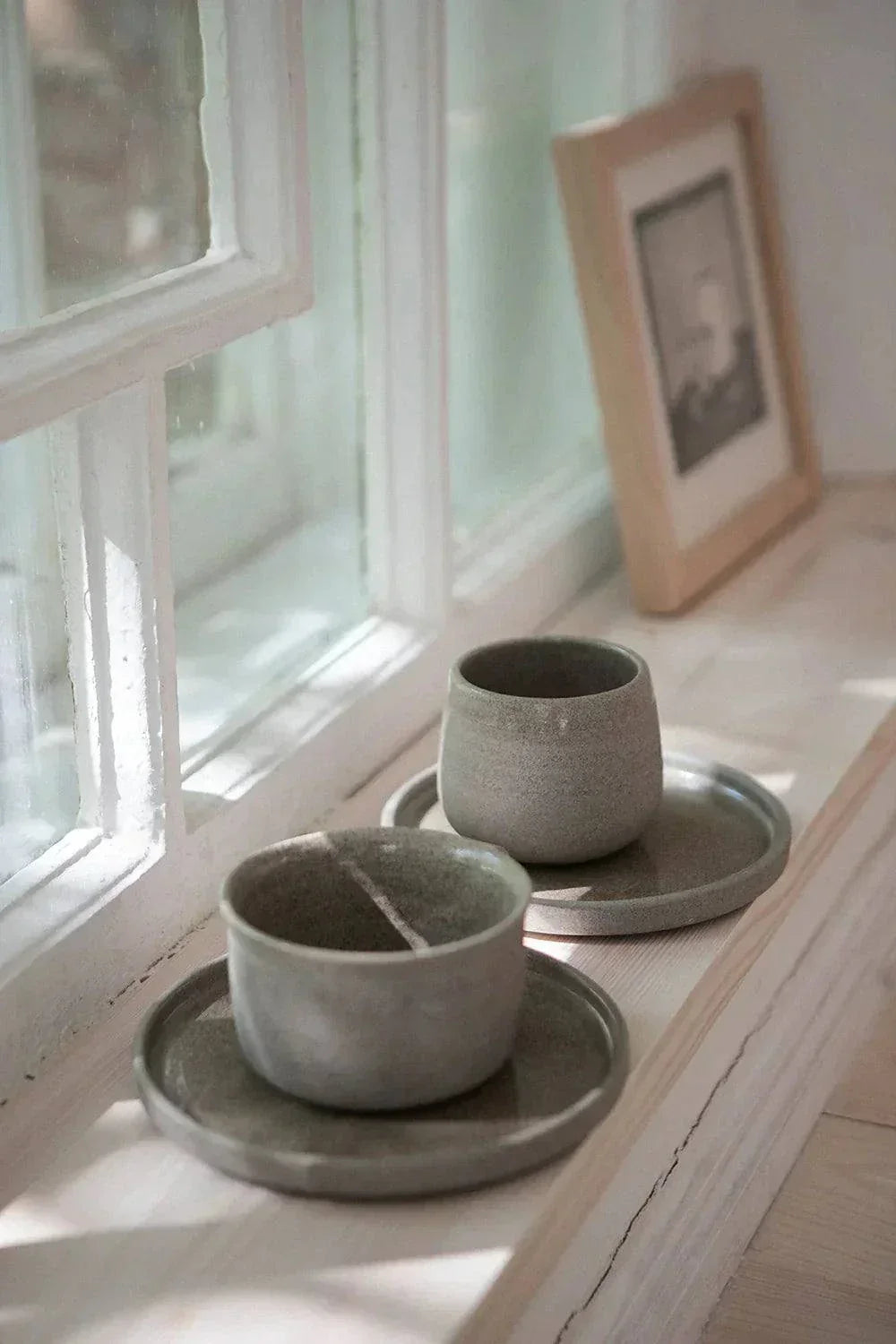 Stoneware Latte Cup, Concrete