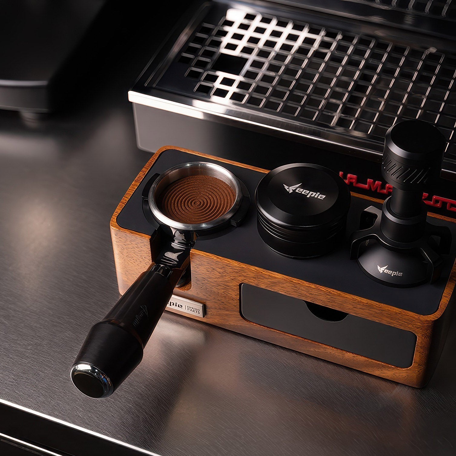 Naked Portafilter, Rosewood Handle 58mm