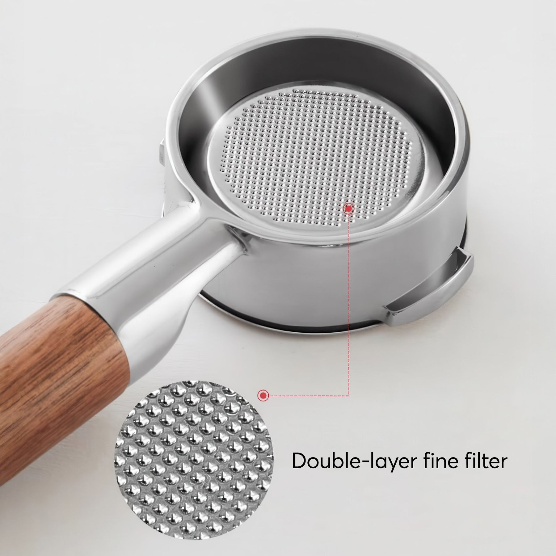 Convertible Bottomless Portafilter with Double Spout