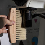 Beech Cleaning Brush and Magnetic Dustpan Set