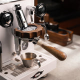 Bottomless Portafilter, Walnut and Resin Handle