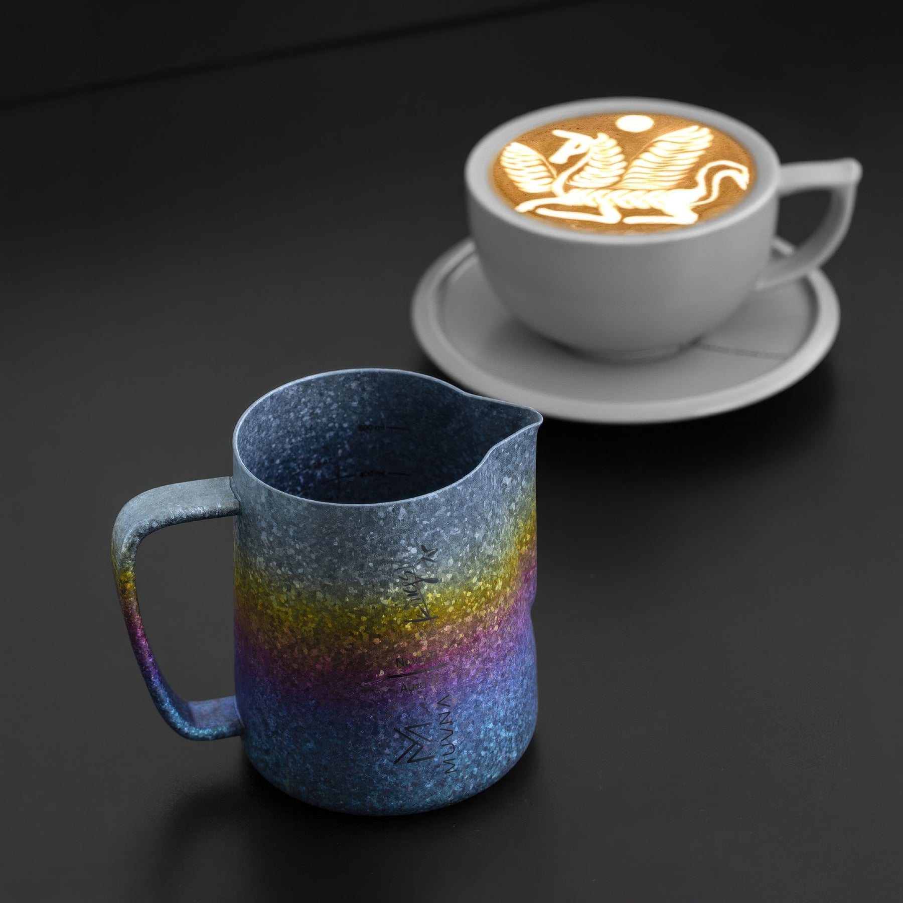 Aurora Titanium Latte Pitcher