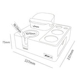 Walnut Tamping Station with Knock Box