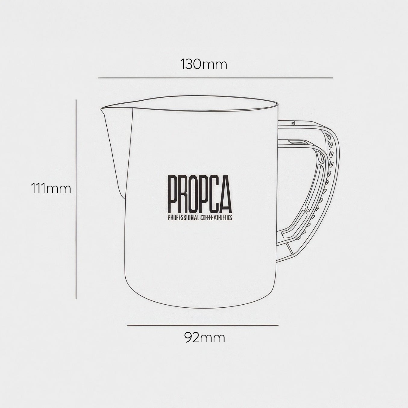 Double Wing Latte Art Pitcher