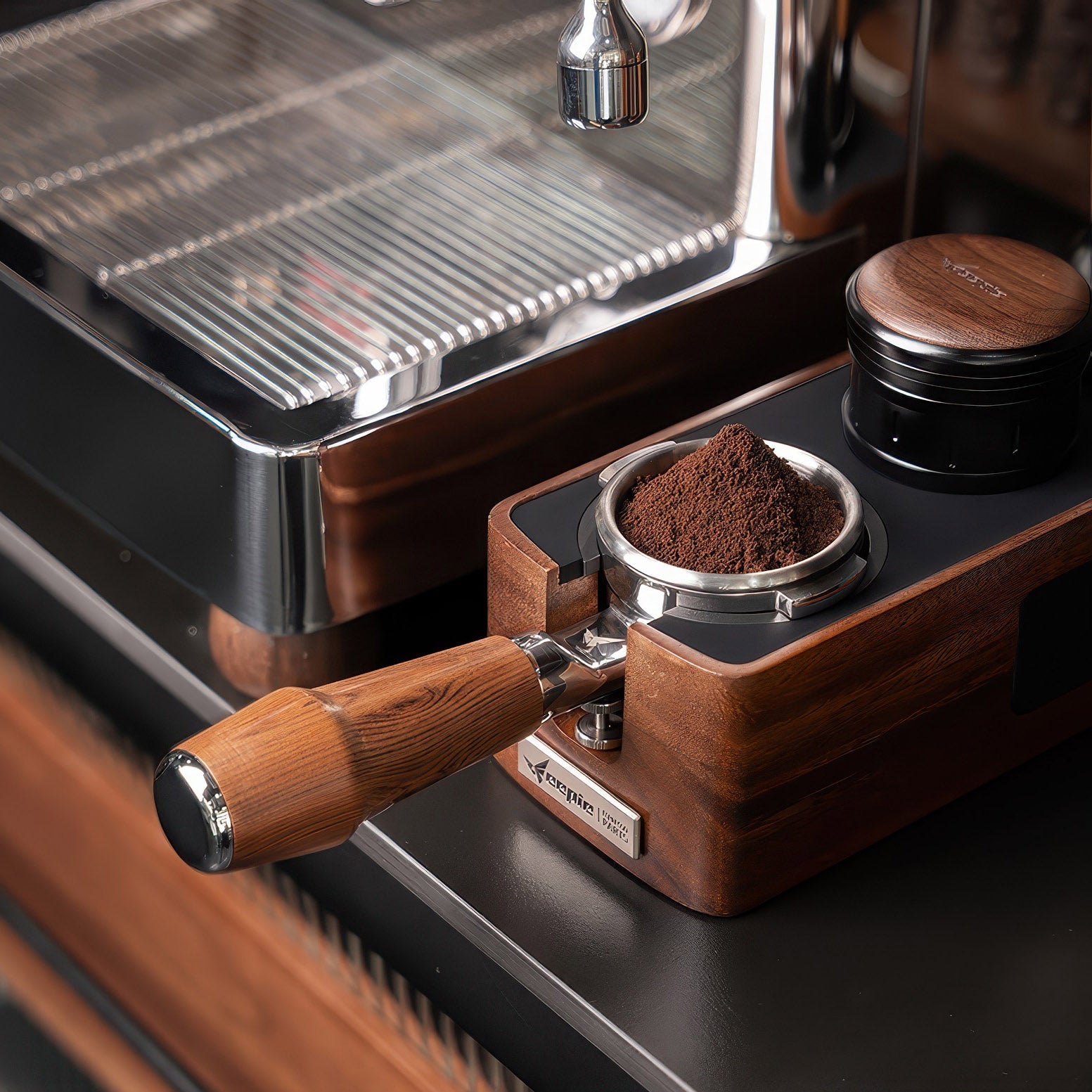 Naked Portafilter, Rosewood Handle 58mm