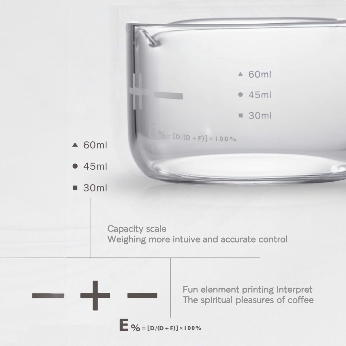 Espresso Shot Glass with Measuring Scale