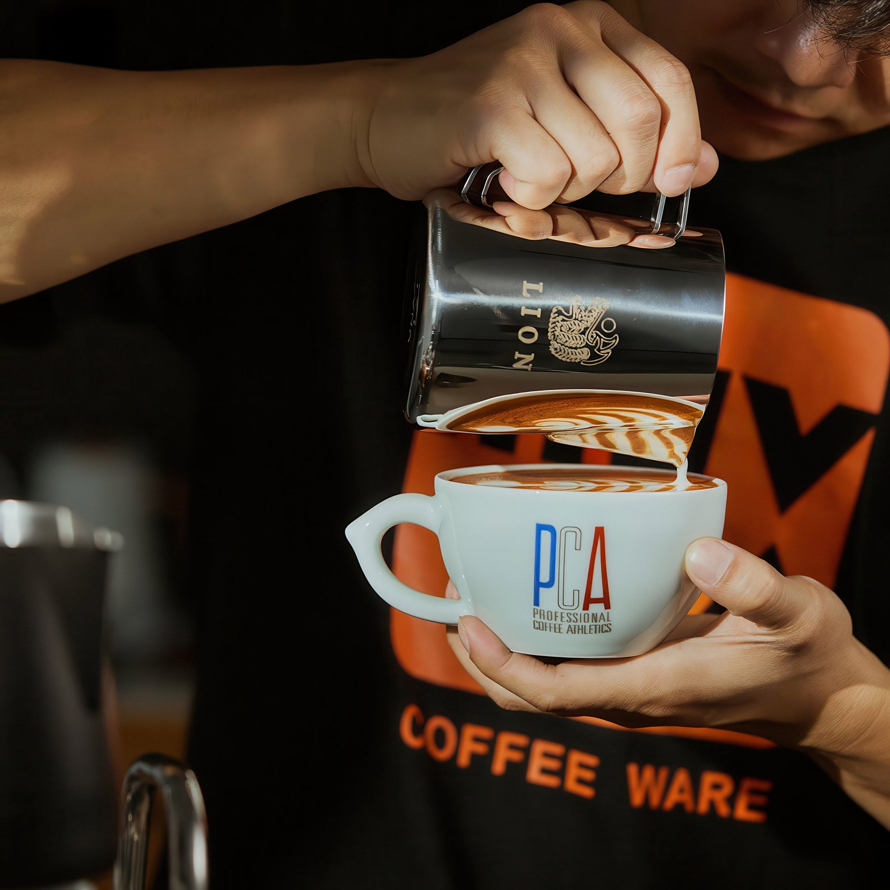 Double Wing Latte Art Pitcher