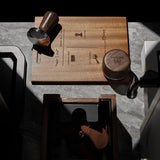 Walnut Tamper Mat with Silicone Surface