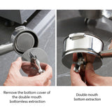 Convertible Bottomless Portafilter with Double Spout