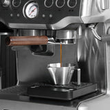 Flat-Bottom Bottomless Portafilter, Walnut