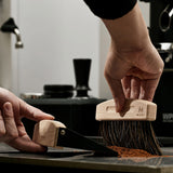 Beech Cleaning Brush and Magnetic Dustpan Set