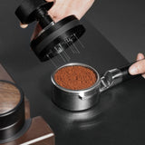 Flat-Bottom Bottomless Portafilter, Walnut
