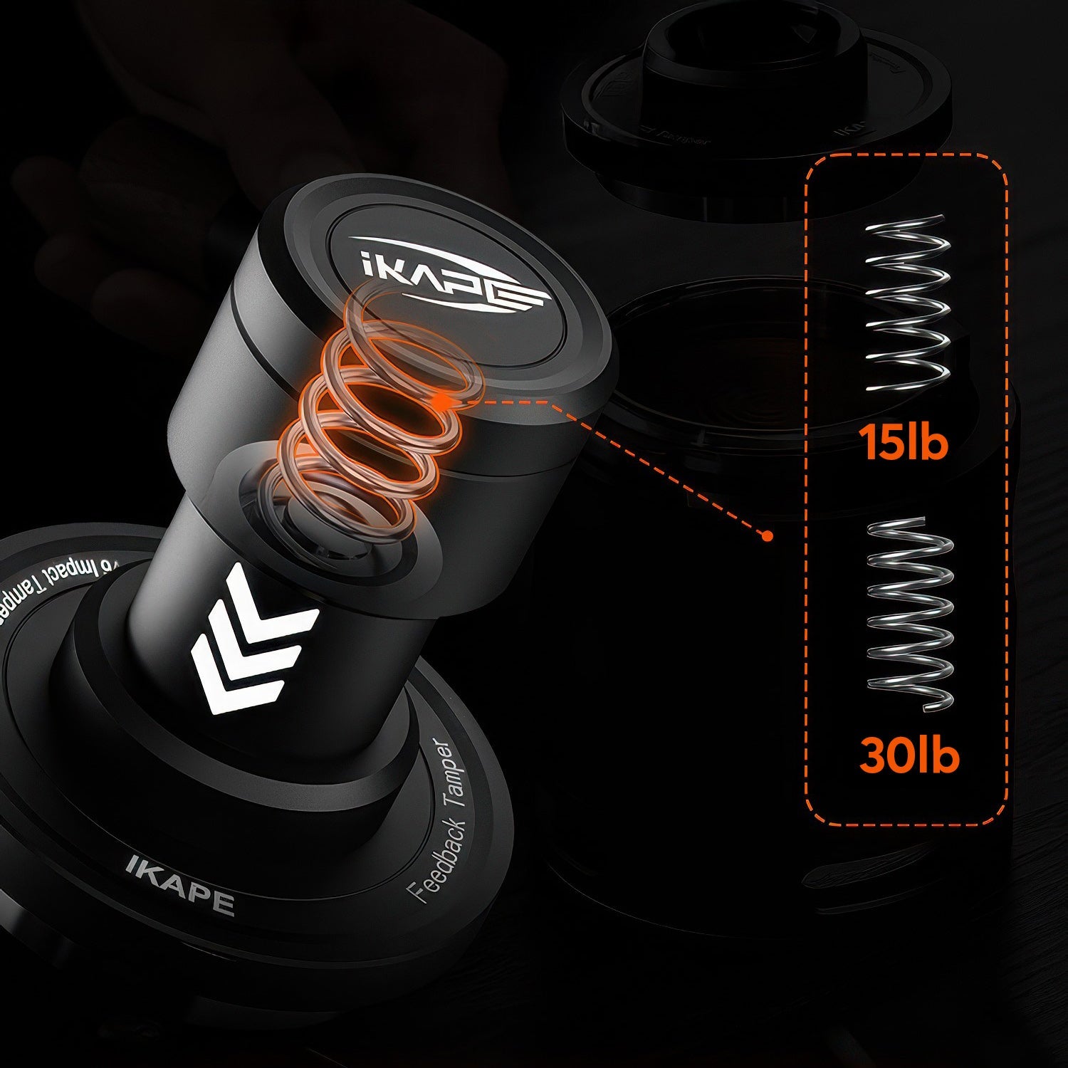 Impact Mini Tamper, Spring Loaded