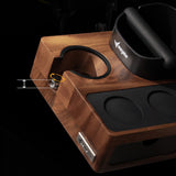 Walnut Tamping Station with Knock Box