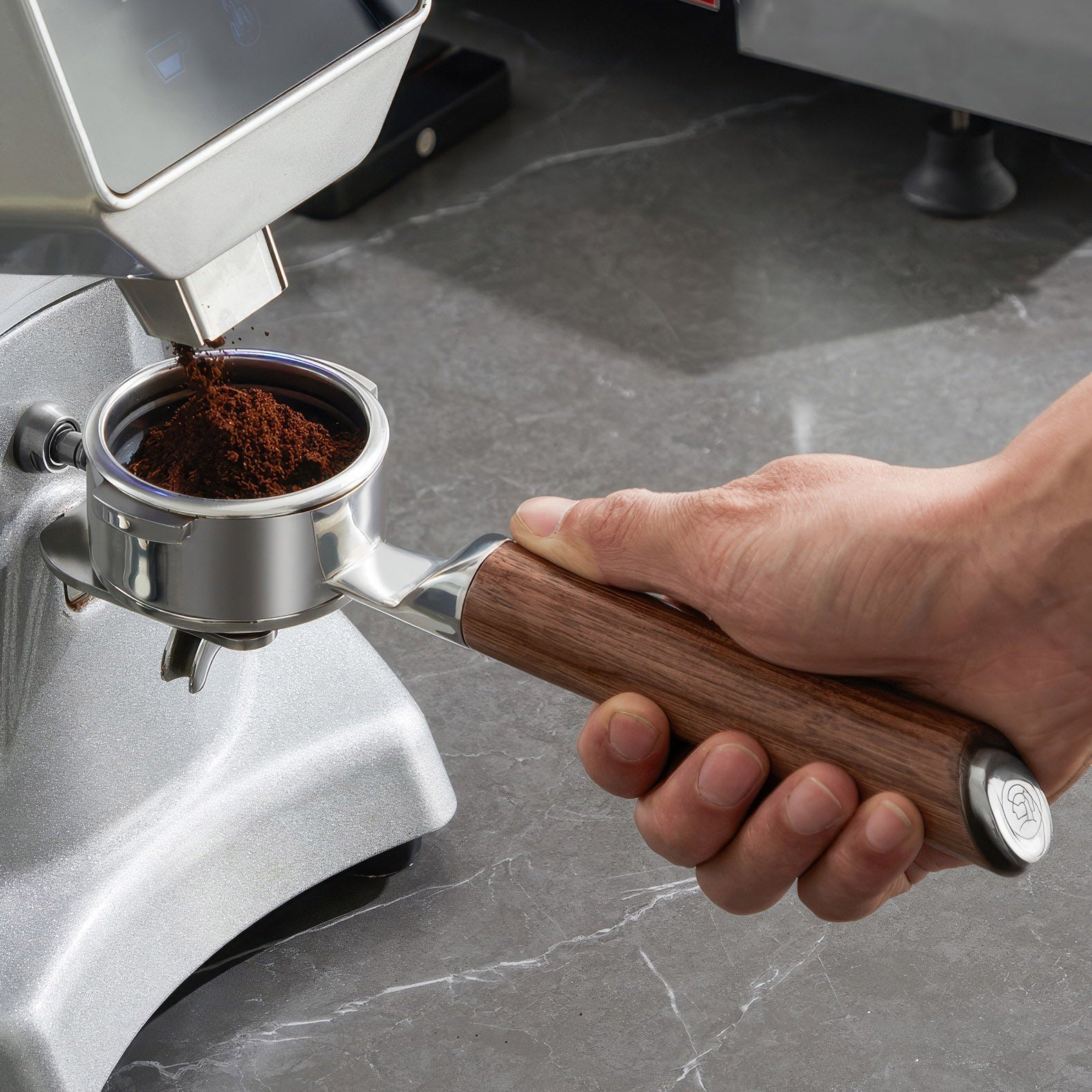 Convertible Bottomless Portafilter with Double Spout