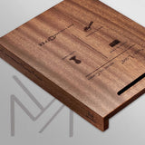 Walnut Tamper Mat with Silicone Surface