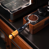 Bottomless Portafilter, Walnut and Resin Handle