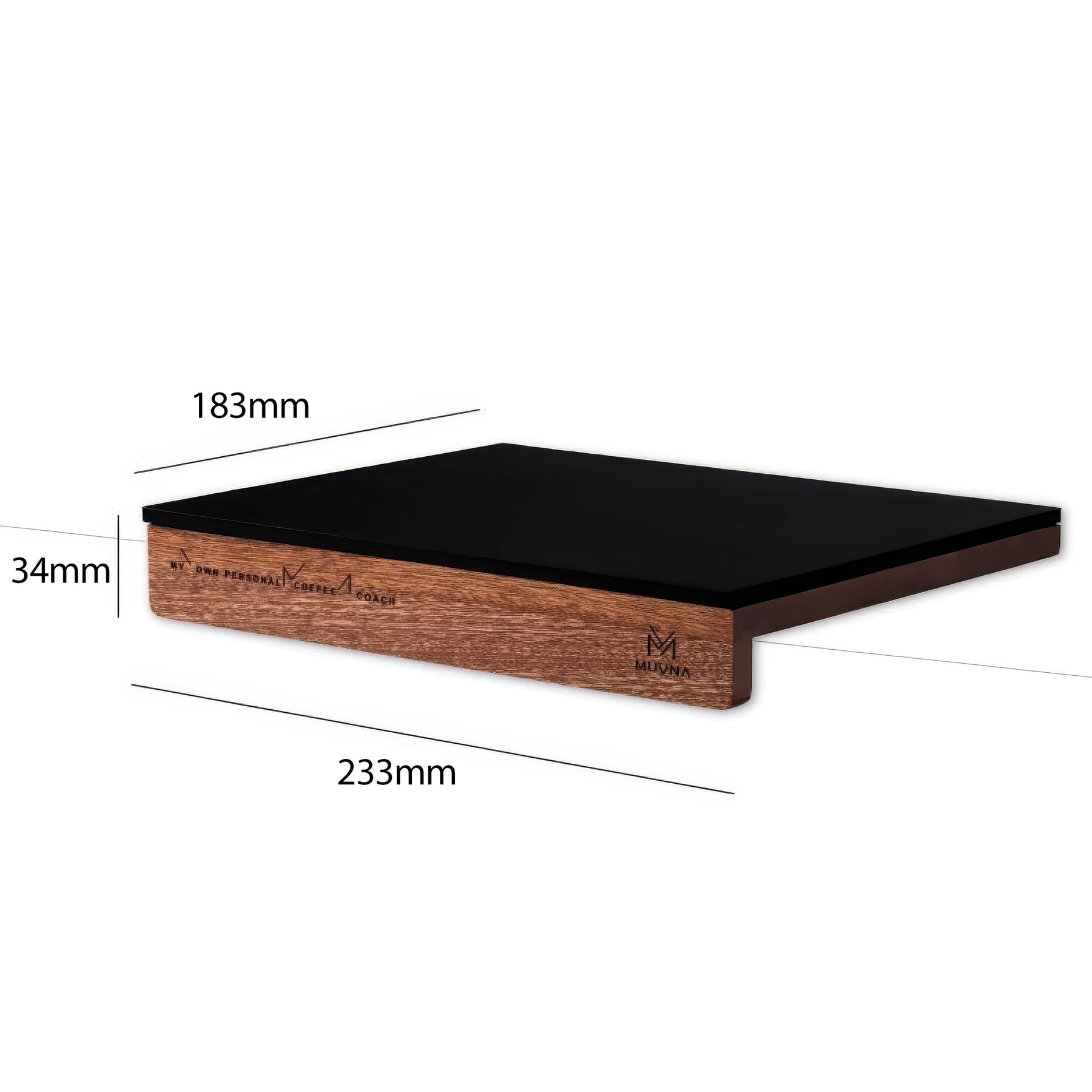 Walnut Tamper Mat with Silicone Surface