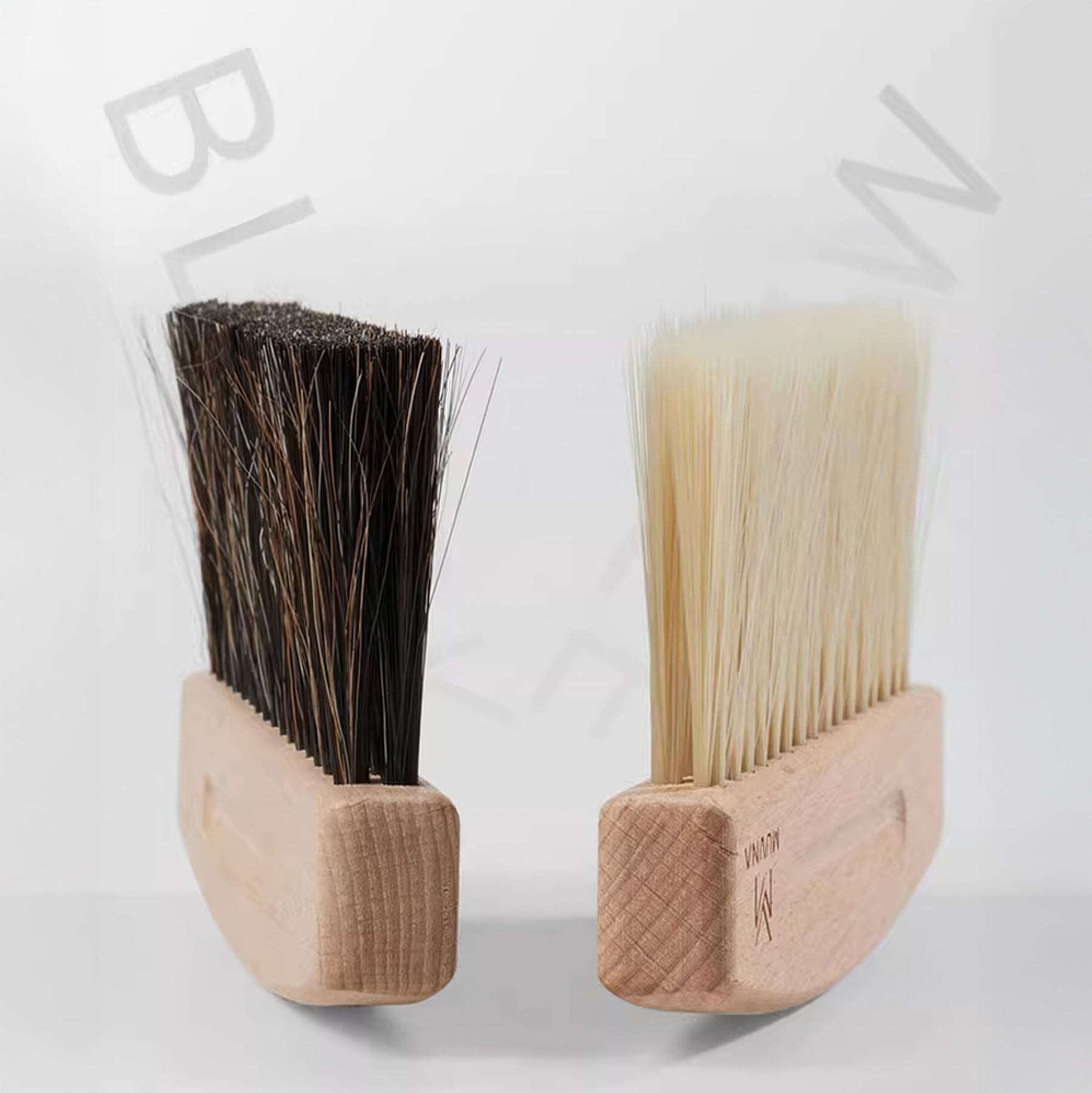 Beech Cleaning Brush and Magnetic Dustpan Set