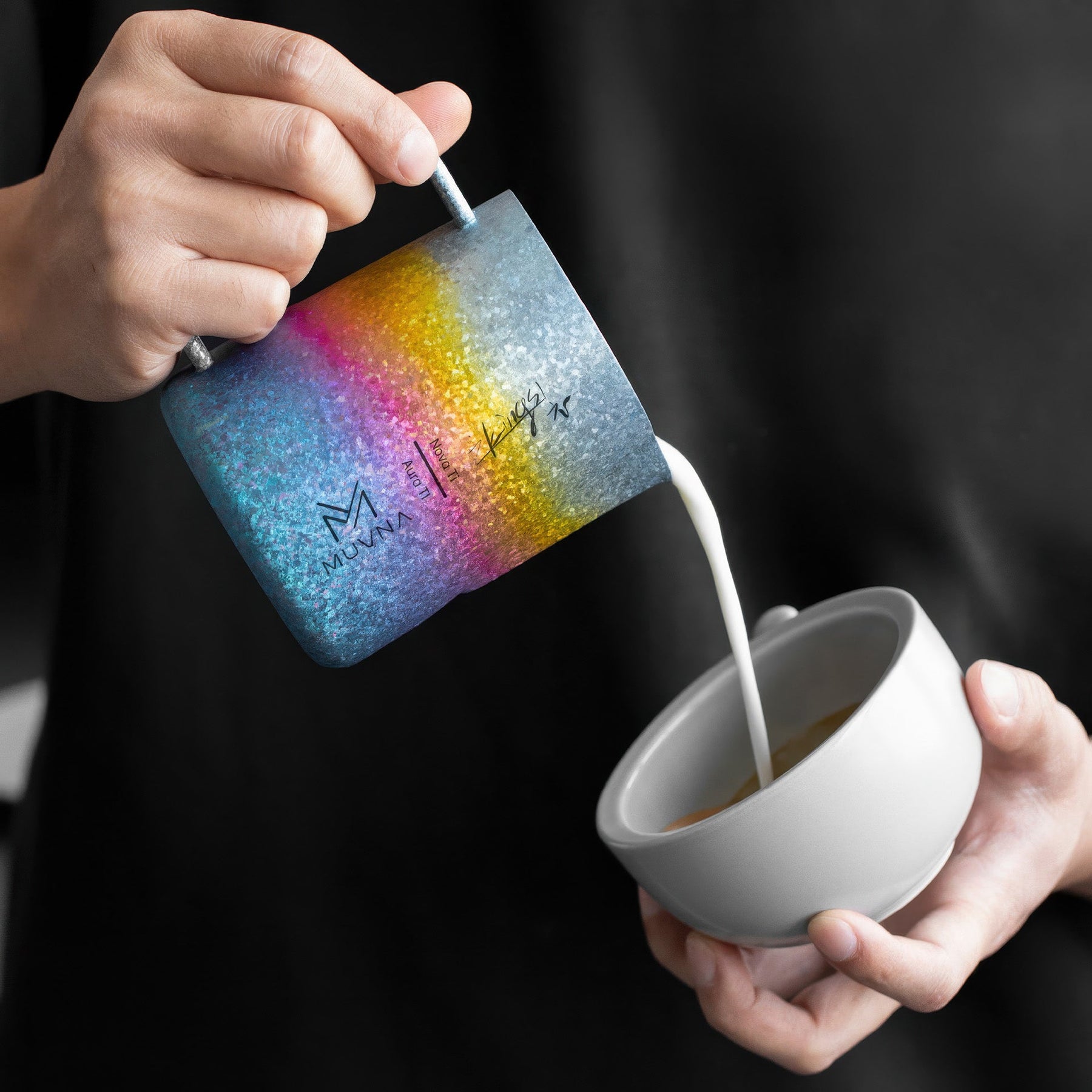 Aurora Titanium Latte Pitcher