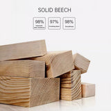 Beech Cleaning Brush and Magnetic Dustpan Set