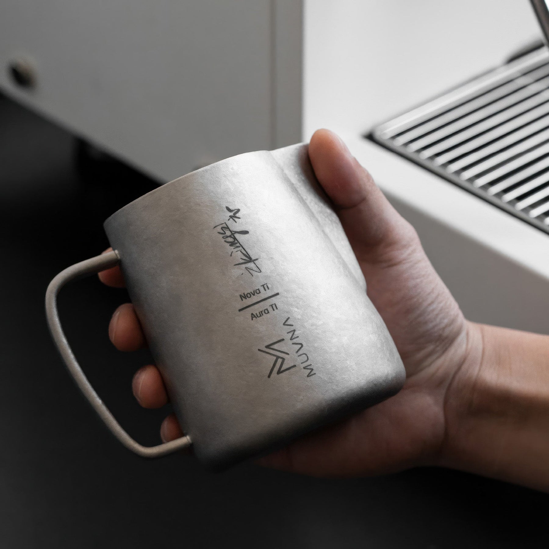 Aurora Titanium Latte Pitcher