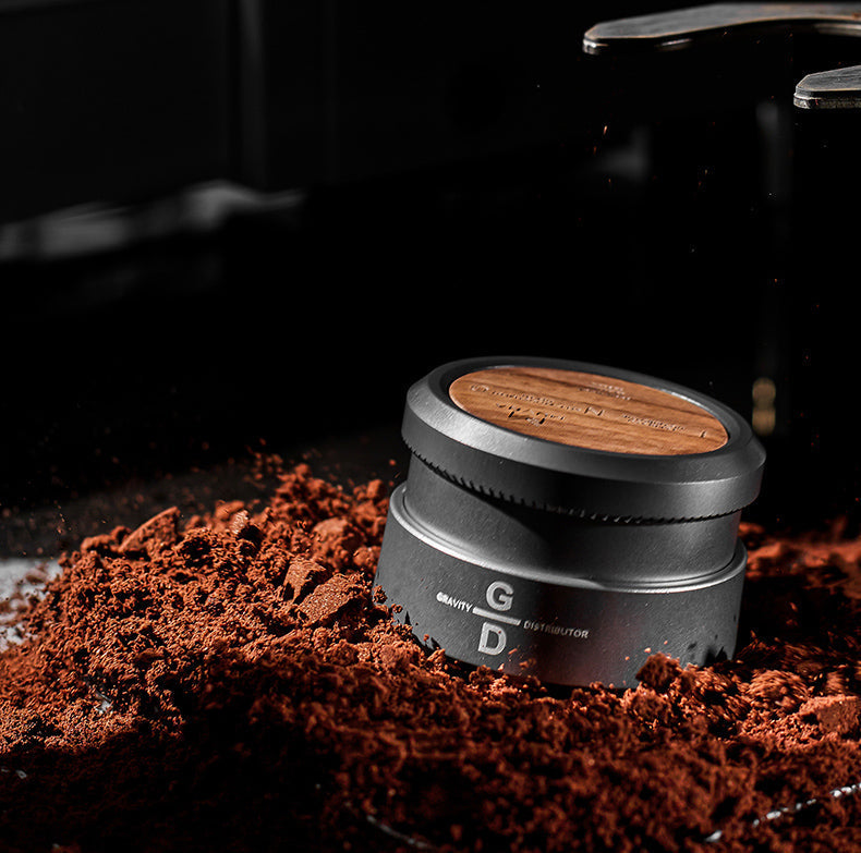 Gravity Espresso Tamper or Distributor, Wood Handle