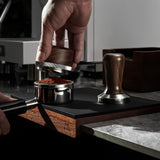 Walnut Tamper Mat with Silicone Surface